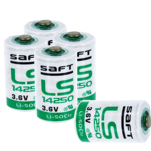 KANGLEUS (5/10Pack) LS14250 LS 14250 C 1/2 AA 3.6v Lithium Battery 1200mAh Replace for SAFT LS14250 Battery (5-Pack)