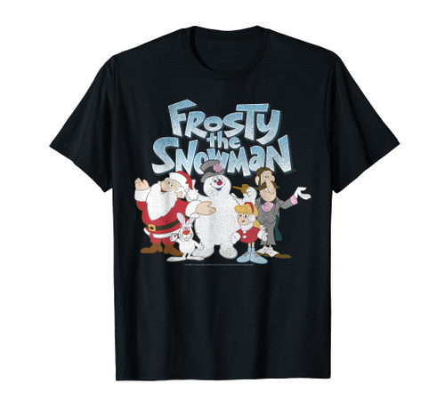 Frosty The Snowman Group Shot Logo T-Shirt