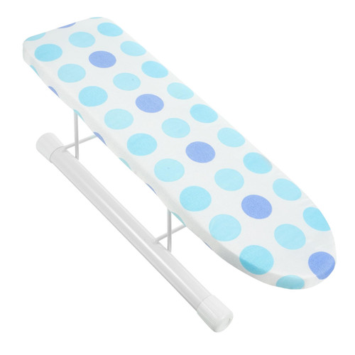 NOLITOY Ironing Supply Ironing Board with Folding Legs Ironing Board Frame Mini Ironing Board Desktop Accessories Mini Folding Ironing Board White Ironing Table Travel Dot Fabric