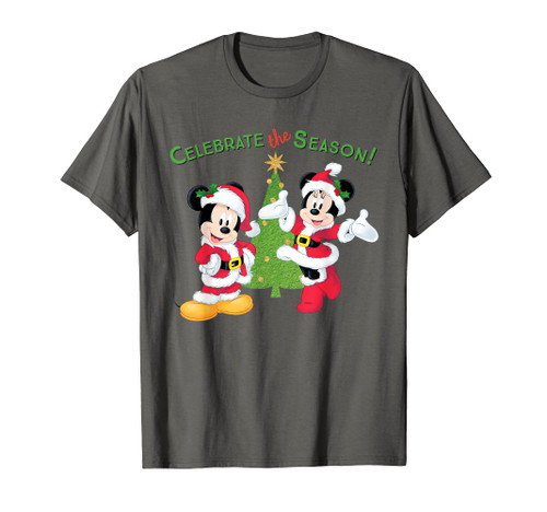 Disney Santa Mickey Minnie Celebrate Season Holiday T-Shirt T-Shirt Disney Santa Mickey Minnie Celebrate Season Holiday T-Shirt T-Shirt
