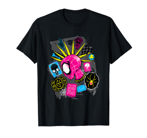 Marvel Spider-Man: Across the Spider-Verse Spider-Punk Head T-Shirt