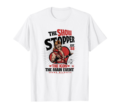 WWE WrestleMania Shawn Michaels The Show Stopper Retro Logo T-Shirt