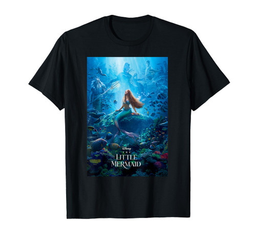 Disney The Little Mermaid Ariel Live-Action Movie Poster T-Shirt Disney The Little Mermaid Ariel Live-Action Movie Poster T-Shirt