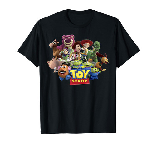 Disney Pixar Toy Story Buzz Woody & Jessie Toys Running T-Shirt Disney Pixar Toy Story Buzz Woody & Jessie Toys Running T-Shirt