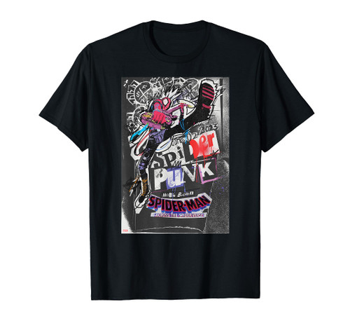 Marvel Spider-Man: Across the Spider-Verse Hobie Poster T-Shirt Marvel Spider-Man: Across the Spider-Verse Hobie Poster T-Shirt