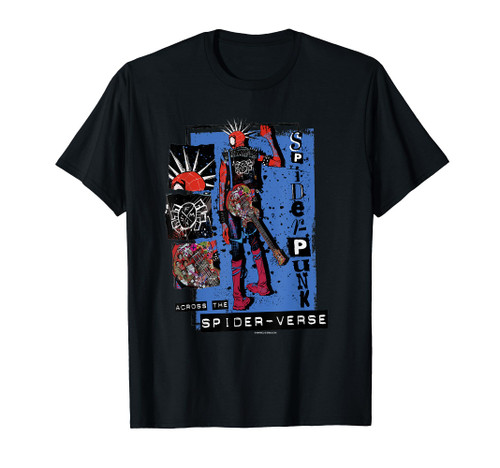 Marvel Spider-Man: Across the Spider-Verse Spider-Punk Back T-Shirt