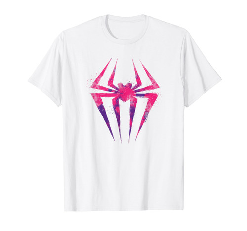 Marvel Spider-Man Across The Spider-Verse Part 1 Pink Logo T-Shirt Marvel Spider-Man Across The Spider-Verse Part 1 Pink Logo T-Shirt