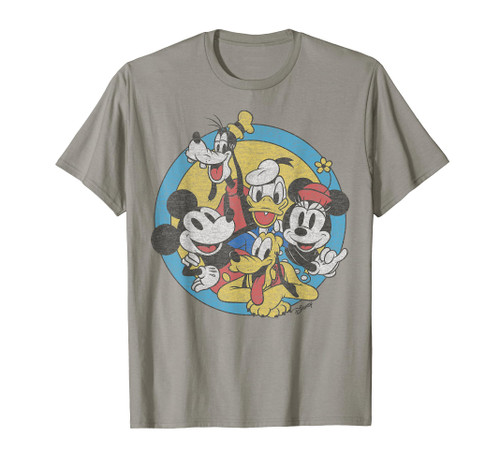 Disney Mickey And Friends Retro Group Shot T-Shirt Disney Mickey And Friends Retro Group Shot T-Shirt