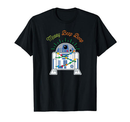 Star Wars R2-D2 Droid Cute Christmas Holiday Merry Beep Boop T-Shirt