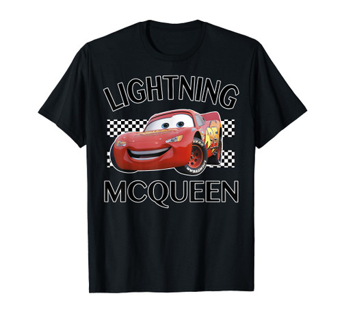 Disney Pixar Cars Lightning McQueen Finish Graphic T-Shirt T-Shirt Disney Pixar Cars Lightning McQueen Finish Graphic T-Shirt T-Shirt