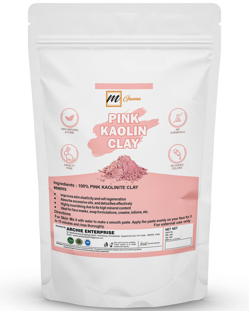 mGanna 100% Natural Rose Clay/Pink Kaolin Clay Powder (2 Pound) for Skin Tightening, Facial Masks, Creams, Face Masks, and Soap Making 2 LBS / 908 GMS mGanna 100% Natural Rose Clay/Pink Kaolin Clay Powder (2 Pound) for Skin Tightening, Facial Masks, Creams, Face Masks, and Soap Making 2 LBS / 908 GMS