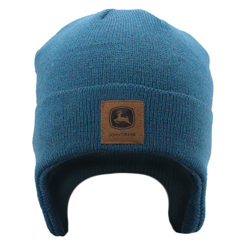 John Deere Ribbed Acrylic Knit-Navy-One Size