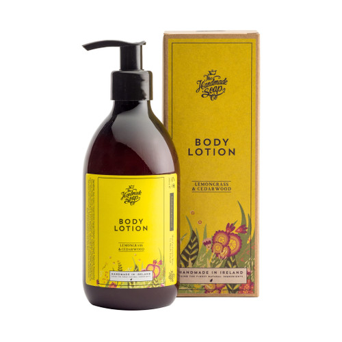 Handmade Soap Company Natural Body Lotion, Lemongrass and Cedarwood, 10 Fl Oz