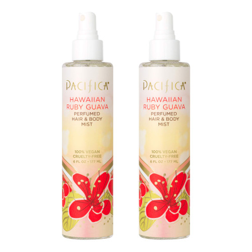 Pacifica Beauty | Hawaiian Ruby Guava Hair & Body Spray | 6 fl oz, 2 Pack | All Natural Hair and Body Mist | 100% Vegan and Cruelty Free | Phthalate-Free, Paraben-Free | Clean Fragrance Pacifica Beauty | Hawaiian Ruby Guava Hair & Body Spray | 6 fl oz, 2 Pack | All Natural Hair and Body Mist | 100% Vegan and Cruelty Free | Phthalate-Free, Paraben-Free | Clean Fragrance