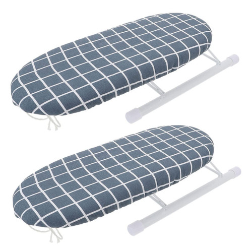 Veemoon 2pcs Ironing Board Padding Small Tabletop Ironing Mat Tabletop Ironing Press Ironing Pad Ironing Mat Iron Table Trumpet Accessories Steel Pipe Ironing Machine Travel Desktop