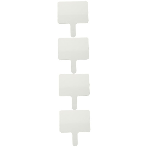 STOBOK 4pcs Answer Board Game Props Dry Erase Paddles Auction Paddles Dry Erase Board Small Dry Erase Answer Paddle Reusable Answer Paddle Student White Handguard Erasable Melamine