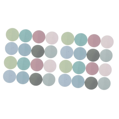 TEHAUX 4 Sets Round Sticky Notes Round Clear Sticky Notes Adhesive Sticky Notes Round Pads Adhesive Bible Sticky Tabs Planner Accessories Logo Stickers Water Proof Office The Sign The Pet