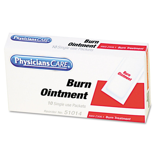 PhysiciansCare by First Aid Only 13006 First Aid Kit Refill Burn Cream Packets 10/Box