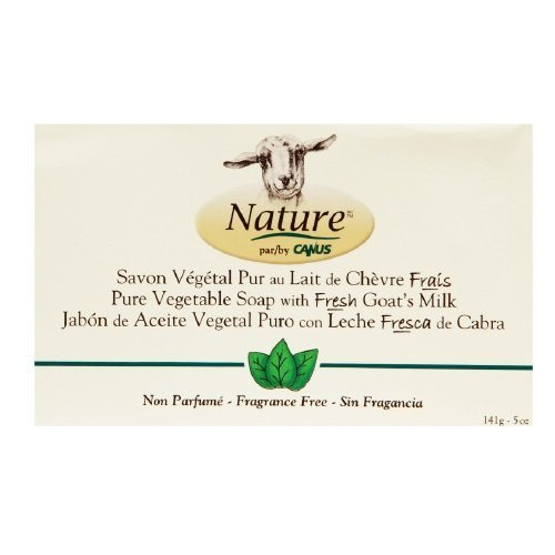 Nature By Canus Fragrance Free Pure Vegetable Bar Soap with Fresh Goat's Milk 5 Oz -2 Ea Nature By Canus Fragrance Free Pure Vegetable Bar Soap with Fresh Goat's Milk 5 Oz -2 Ea