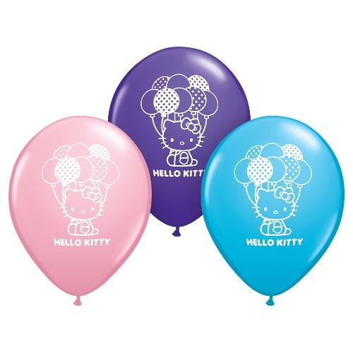 Pioneer National Latex Hello Kitty 6 Count 12" Latex Balloons, Assorted