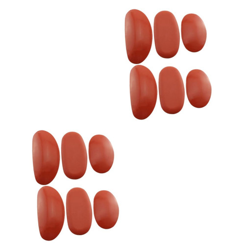 BESTOYARD 4 Sets 6pcs Rubber Scraper Clay Molds for Pottery Clay Sculpting Scraper Pottery Wheel Pottery Rib Sherrill Shape Clay Tools Ceramic Tools Silicone Clay Rib Press Ceramics