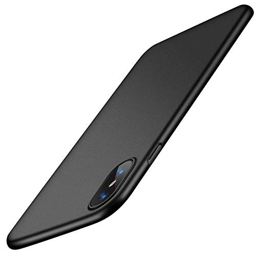 Slim Fit iPhone Xs Case/iPhone X Case, Hard Plastic PC Ultra Thin Mobile Phone Cover Case with Matte Finish Coating Grip Compatible with iPhone X/iPhone Xs 5.8 inch, Space Black