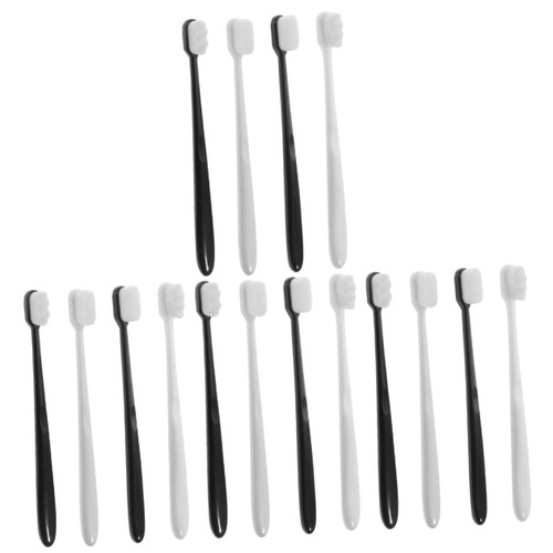 FOMIYES 16 Pcs Soft Toothbrush Extra Soft Natural bristles Gums Toothbrush Mouth Watering Mints Extra Soft Tooth Brushes brevi Toothbrush Round Tube pp Pregnant Woman Cosmetic