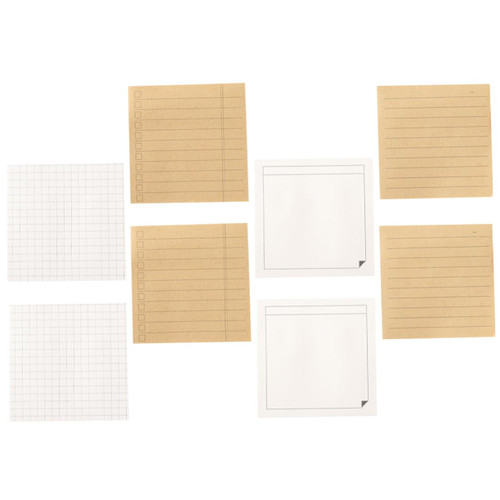 Parliky 8pcs Stickers for Students Note Pads Study Note Sticker Daily Use Note Pad School Memo Pad Household Note Pad School Supply Study Memo Pad Portable Office Notepad Paper