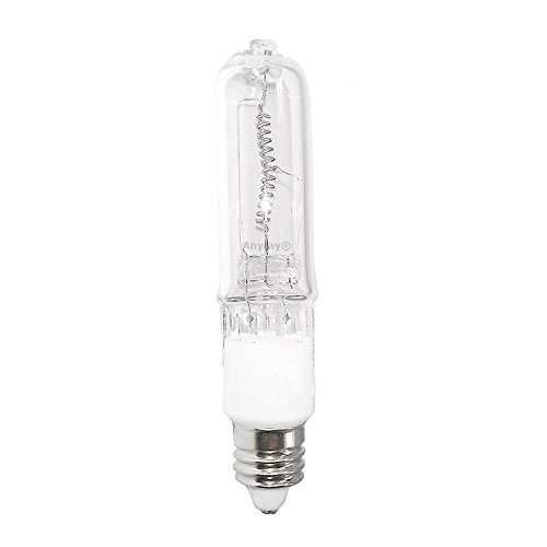 Anyray A1770Y 35W 35 Watt JD E11 Mini-Candelabra T4 Halogen Light Bulb, CLEAR Bulbs