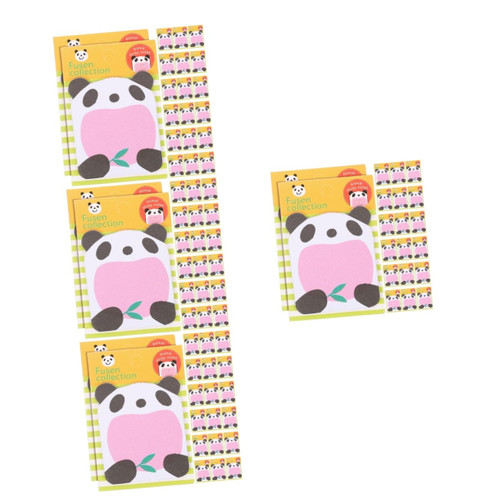 NUOBESTY 80 pcs Animal Sticky Notes Sticky Notes Portable Note Pads Small Sticky Notes self Stick memo Pads Panda memo Pads Office Stickers Office memo Pads Paper Mini Adhesive