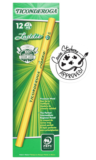 Ticonderoga Dixon Laddie Elementary Pencils, Without Eraser, (Pack of 6, 72 Count Total)