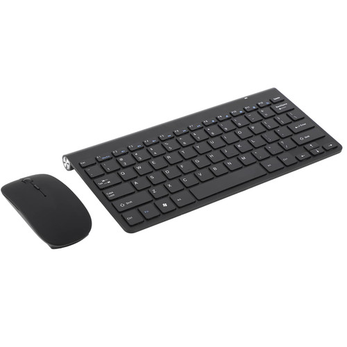 Ergonomic 2.4Ghz Wireless Keyboard Mouse Combo, 78 Keys Cordless USB Computer Keyboard and Mouse Set for Computer Laptop, Desktop, PC