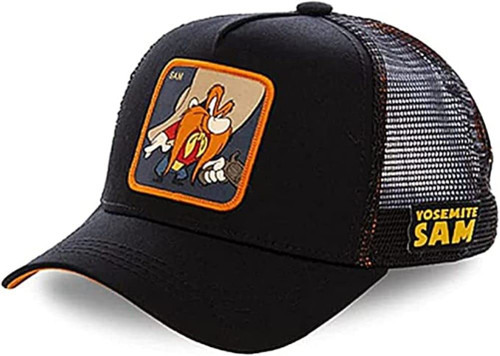 Yosemite Cowboy Sam Cartoon Character Black Baseball Adjustable Snapback Cap/Hat