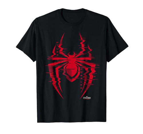 Marvel Spider-Man: Miles Morales Glitch Spider Logo T-Shirt