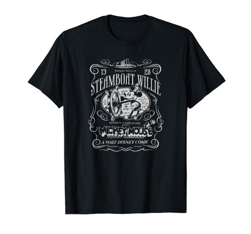 Disney 100 Mickey & Friends 1928 Steamboat Willie Nouveau T-Shirt