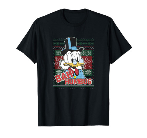 Disney DuckTales Christmas Scrooge McDuck Bah Humbug T-Shirt