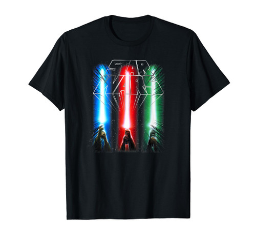 Star Wars Classic Epic Lightsabers Jedi Force Logo T-Shirt