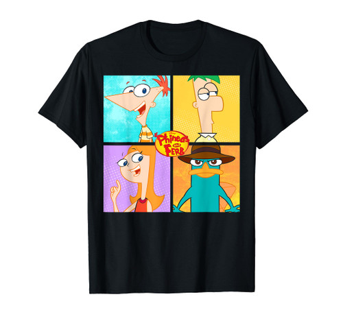 Disney Phineas And Ferb Character Box Up T-Shirt Disney Phineas And Ferb Character Box Up T-Shirt