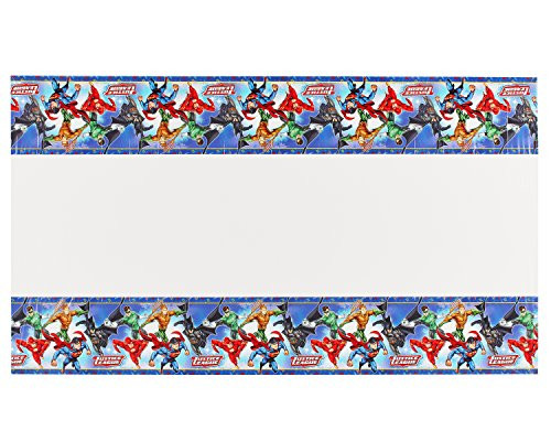 Justice League Plastic Table Cover, Party Favor