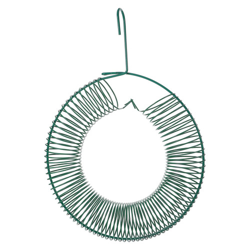 YARDWE Blue Jay Feeder Hanging Bird Feeder Hanging Peanut Wreath Bird Feeder Squirrel Feeder for Whole Peanut and Suet Wreath Style Feeder for Wild Bird Green Peanut Bird Feeder Squirrel Feeders