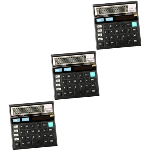 TEHAUX 3pcs Big Calculator Desktop Calculator Large Desk Calculators Large Giant Calculator Financial Calculator Engineering Calculator Loan Calculator Child Handheld Financial Accounting
