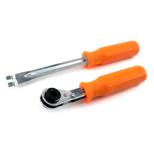 QUETHEDS Automatic Slack Adjuster Tools Set Fork End Release Tool 5/16'' Double Square Ratcheting Wrench Brake Adjustment Tool Slack Adjuster Tool Set
