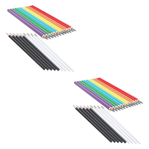 NUOBESTY 40 Pcs Colored Paper Pencils Adorable Kids Pencils Colour Rainbow Pencils Bulk Drawing Writing Pencils Bulk Kids Gifts Charcoal Pencils Wooden Child Graffiti Students Write