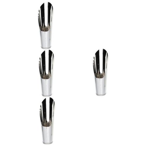 Yardwe 4pcs Stainless Steel Bucket Shovel Cultivation Scoop Gardening Soil Scoops Weeding Scoop Bonsai Soil Scoop Plastic Potting Shovel Digging Tools Planting Spoon Child Mini Lawn