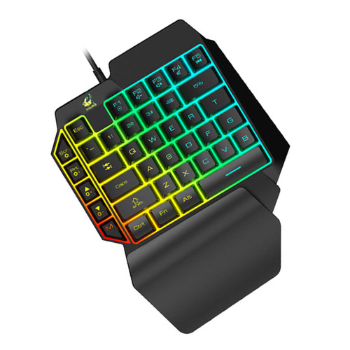 Gatuida 1pc Keyboard Single-Hand Control Keypad One-Hand K15