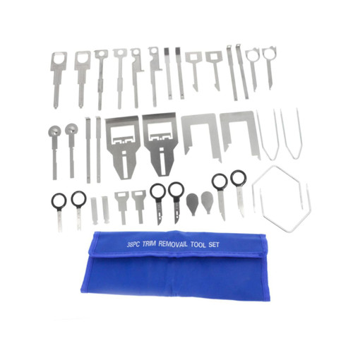 OSALADI 38 Car CD Player Removal Automobile Radio Removal Tool Kit Car Radio Removal Tool Auto Stereo Removal Tools for Reparing Repair