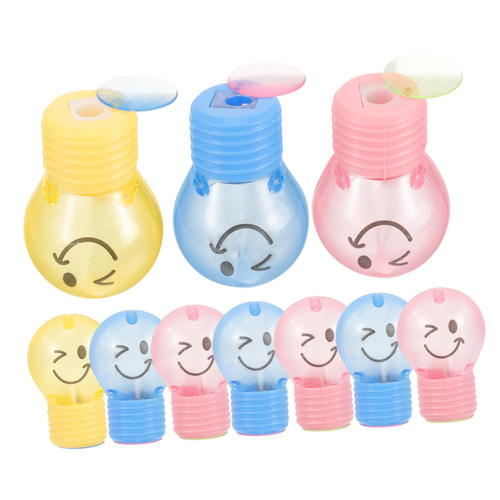 STOBOK 30 Pcs Pencil Sharpener Cartoon Sharpener Mini Sharpener Manual Light Bulb