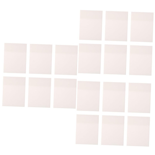 STOBOK 18 Pcs Sticky Memo Pads Sticky Annotation Note Pads Stick on Note Clear Notes Sticky Page Marker Adhesive Memo Sticker Sticky Writing Note The Pet Refill Mini Student