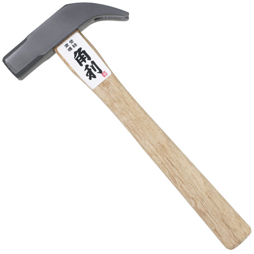 KAKURI Small Hammer Milled Face 8.5 oz, Japanese Claw Hammer for Woodworking and Crafts, Heavy Duty Japanese Carbon Steel, Square Head with Nail Puller, Wood Handle, Made in JAPAN