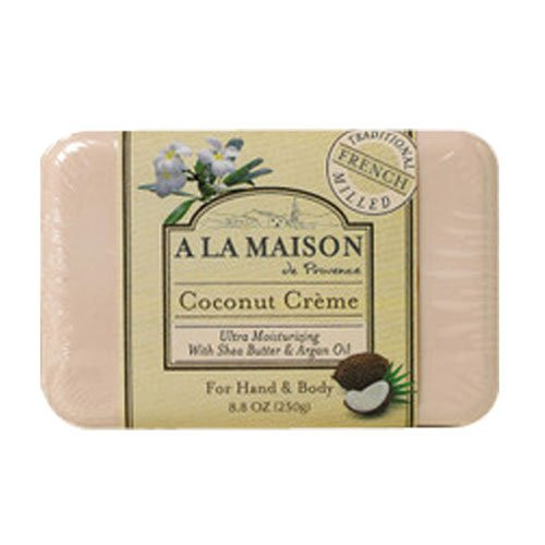 2 Packs of A La Maison Bar Soap - Coconut Creme - 8.8 Oz